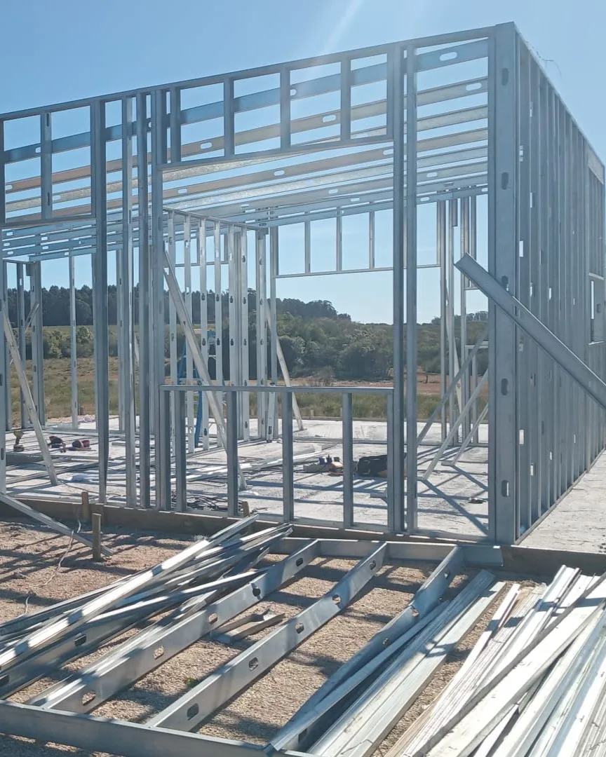 Estructura steel framing en obra